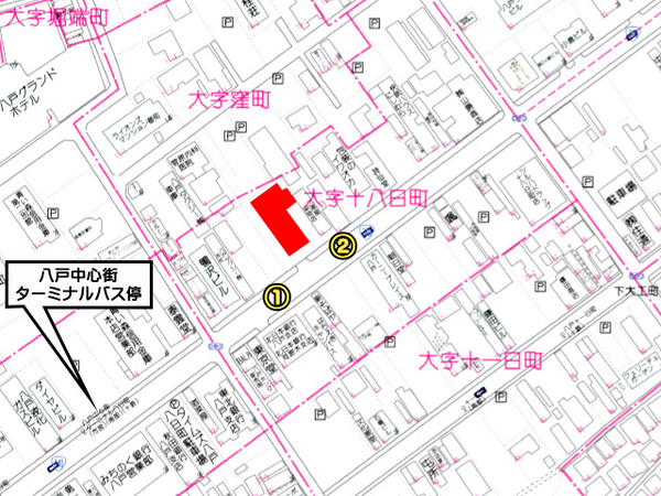 八戸市十八日町　ジブラルタ八戸ビル6階　貸事務所（一区画B）