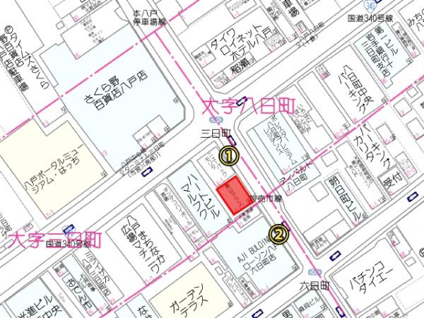 八戸市三日町　青山テラス3階　貸店舗・事務所（区分）000393（K）