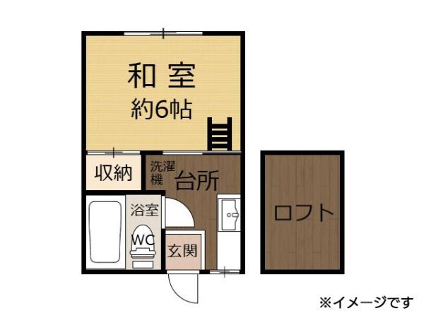 八戸市上徒士町　根城アパートA・202号室　000394