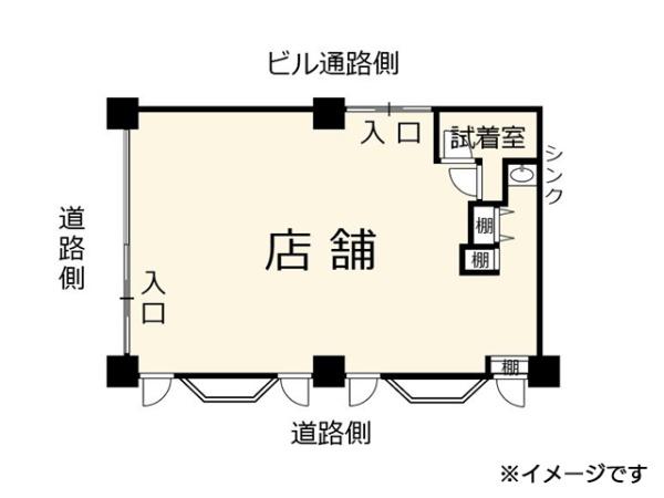 八戸市番町　のだビル1階・9号室　貸店舗　000397（K）