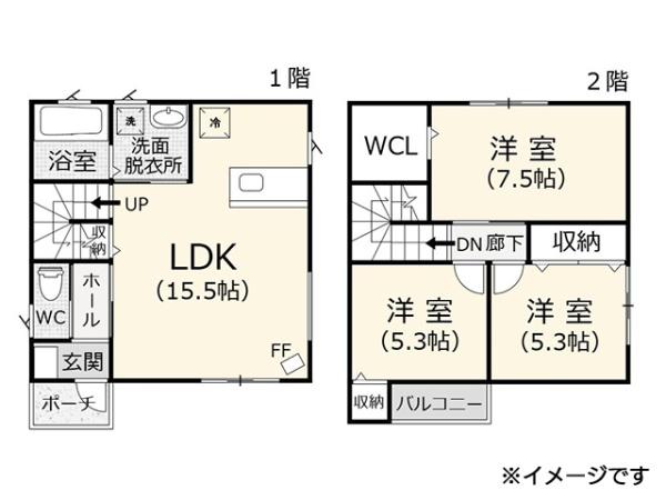 八戸市青葉3丁目　貸家・ヴァルム青葉　A棟　000400