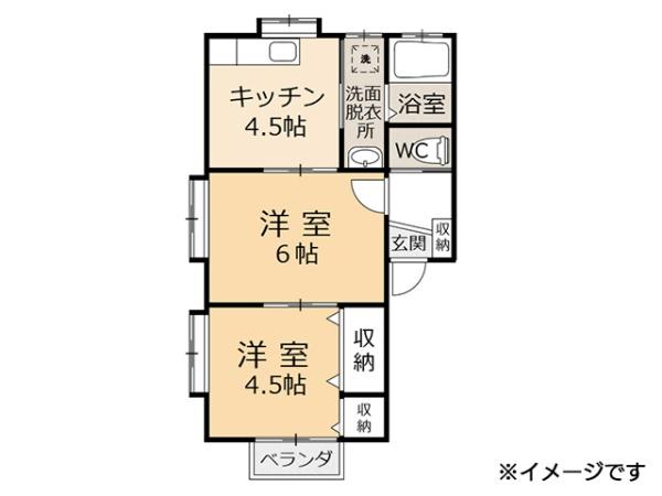 階上町蒼前西　グリーンパークB・101号室　000406
