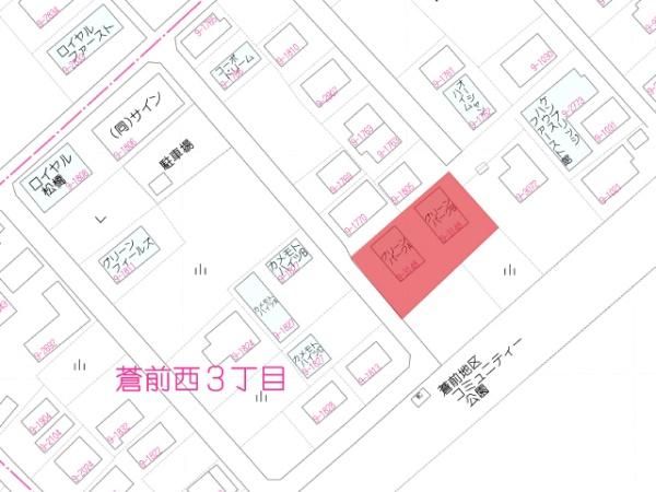 階上町蒼前西　グリーンパークB・101号室　000406