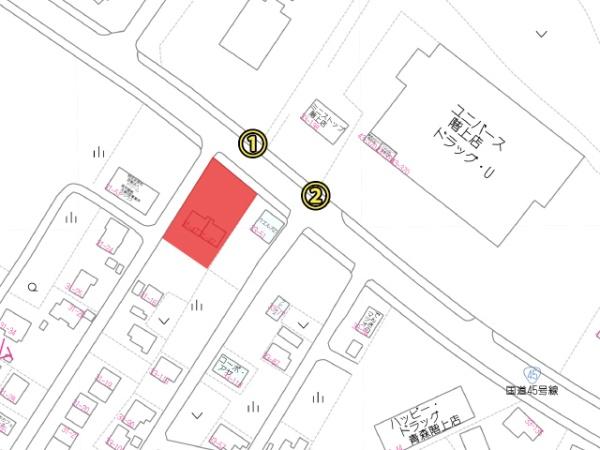 階上町道仏 貸店舗(B)000420(O)(現地案内図)