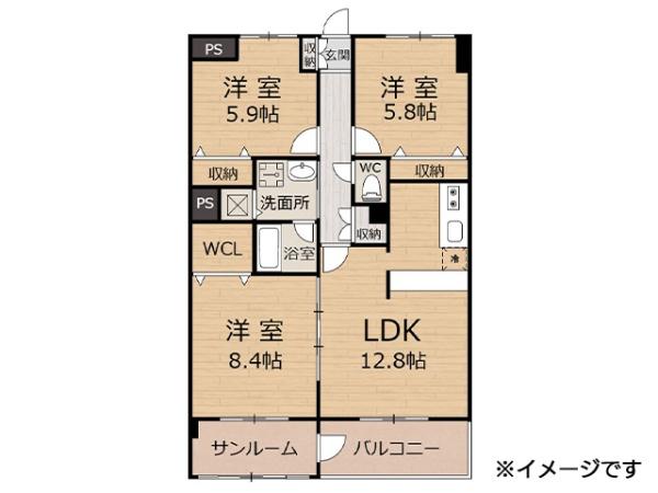 チュチュハウス城下　賃貸マンション　202号室　000444