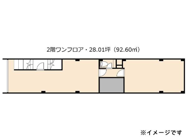 八戸市六日町　六日町36ビル2階ワンフロア　貸店舗・事務所