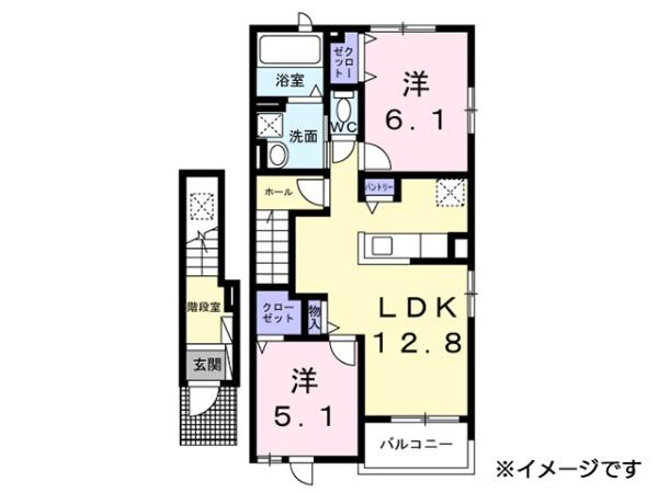 八戸市河原木字高館　庭ノ舎レジデンス204号室　000464