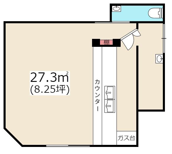 羽村市小作台１丁目の店舗（建物一部）