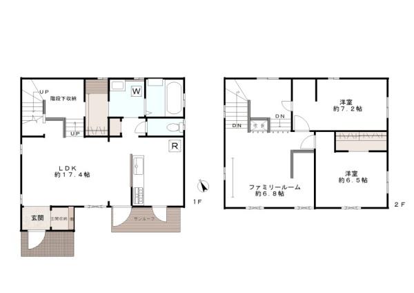 木津川市城山台６丁目戸建　貸家