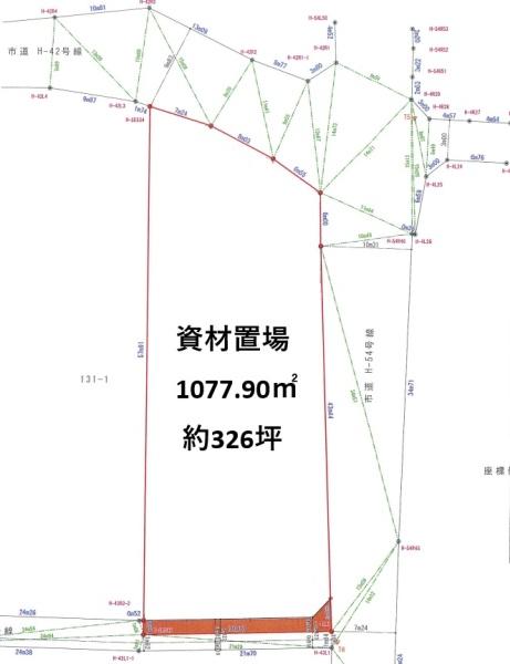 厚木市棚沢貸地　325坪