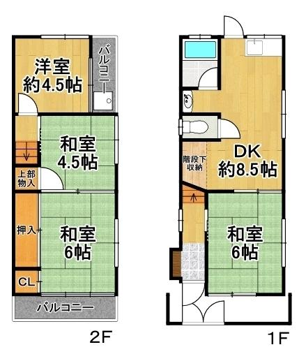 三軒家東２丁目貸家