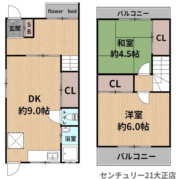 大阪市大正区泉尾２丁目の貸家
