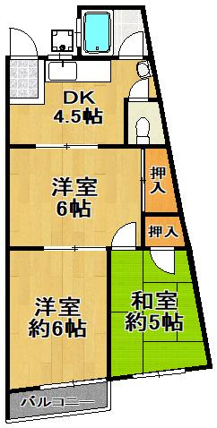 山城マンション(間取り)