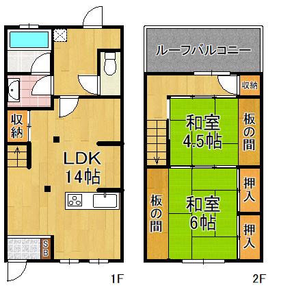 三軒家西１丁目貸家