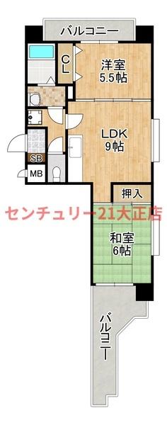 大阪市港区市岡元町３丁目のマンション
