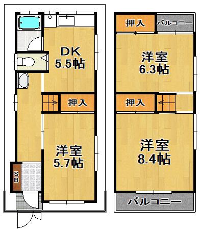 鶴町１丁目貸家