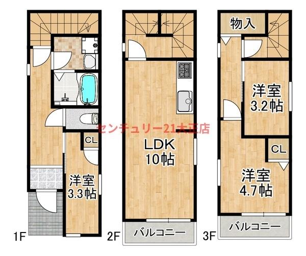 弁天町4丁目貸家