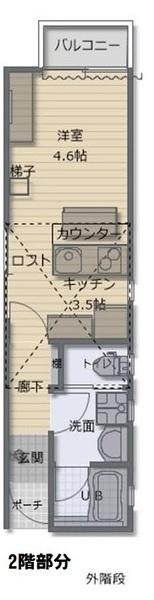左京区吉田泉殿町　2階部分