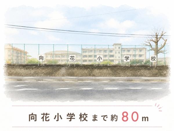 霧島市国分府中町の貸家(向花小学校)