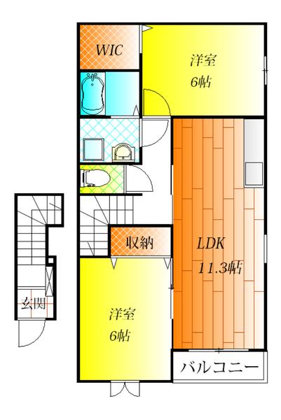 松原市天美西４丁目のハイツ