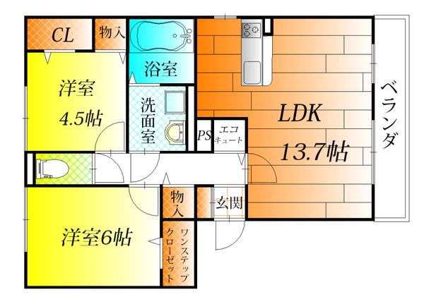 羽曳野市古市のハイツ