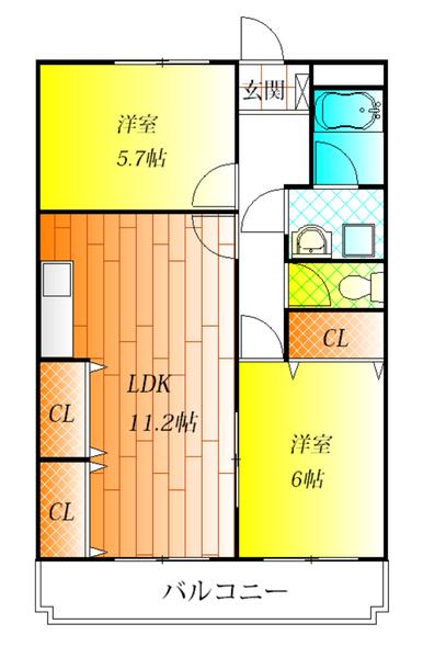 柏原市大県３丁目のハイツ