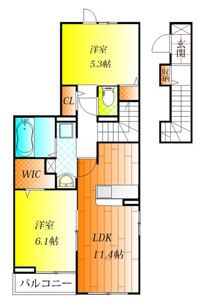 羽曳野市東阪田のハイツ