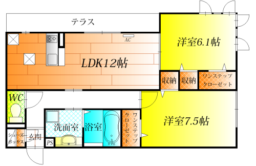 グロリアハイツ　はびきの　A棟