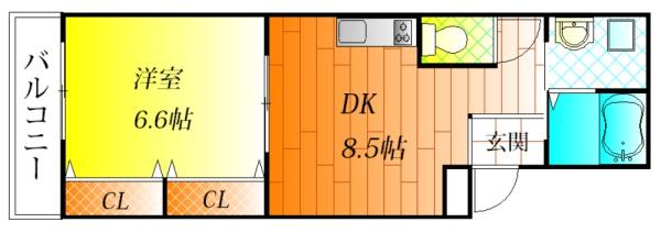 羽曳野市古市４丁目のアパート