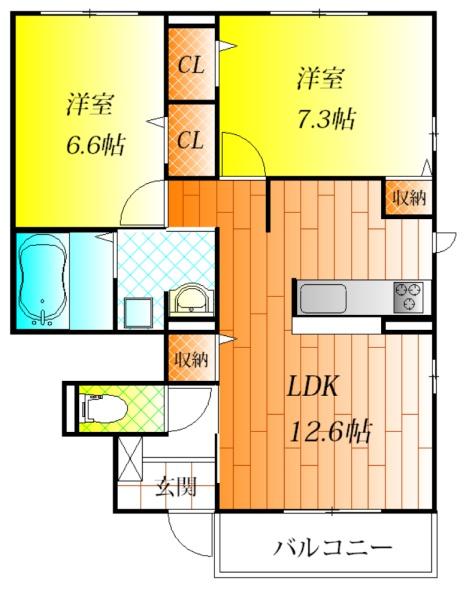羽曳野市東阪田のハイツ