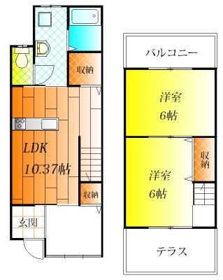 羽曳野市恵我之荘６丁目の貸家