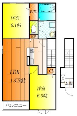 羽曳野市南恵我之荘５丁目のアパート