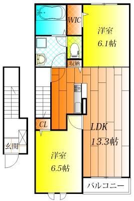 羽曳野市南恵我之荘５丁目のアパート