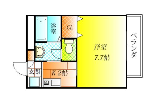 羽曳野市南恵我之荘４丁目のハイツ