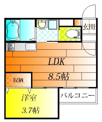 藤井寺市道明寺２丁目のアパート