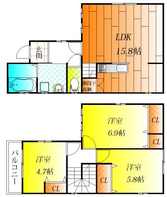 藤井寺市青山２丁目の貸家