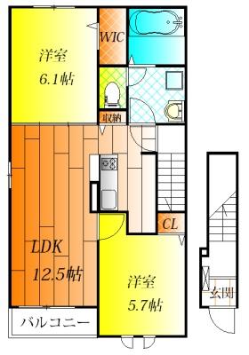 藤井寺市沢田２丁目のアパート