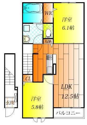 藤井寺市沢田２丁目のアパート