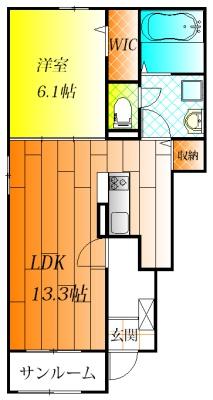 松原市岡６丁目のアパート