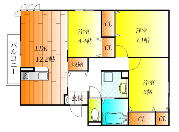 柏原市片山町のハイツ