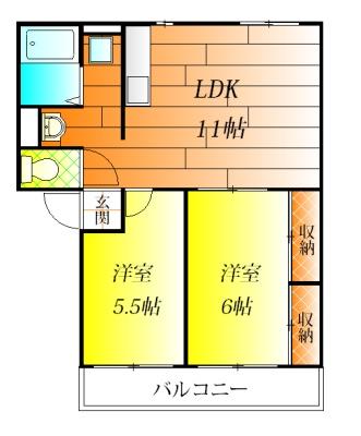 柏原市国分市場2丁目のアパート