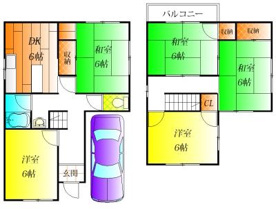 羽曳野市島泉７丁目の貸家