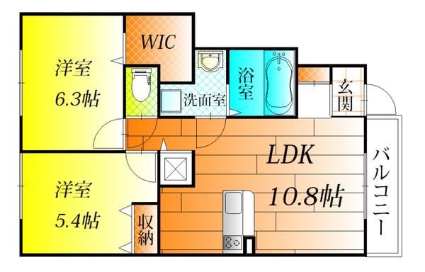 羽曳野市桃山台４丁目のハイツ