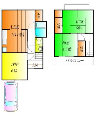 羽曳野市高鷲１０丁目の貸家