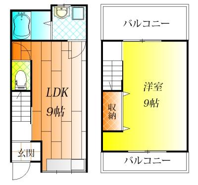 柏原市法善寺４丁目の貸家