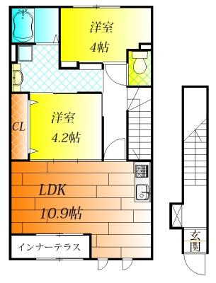 松原市丹南4丁目のアパート