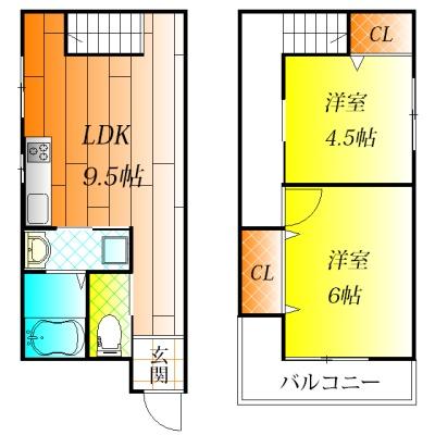 藤井寺市北條町の貸家