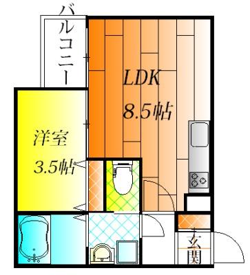 藤井寺市道明寺２丁目のアパート