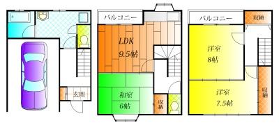 藤井寺市川北２丁目の貸家