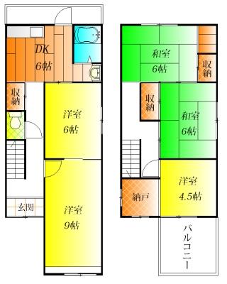藤井寺市林５丁目の貸家